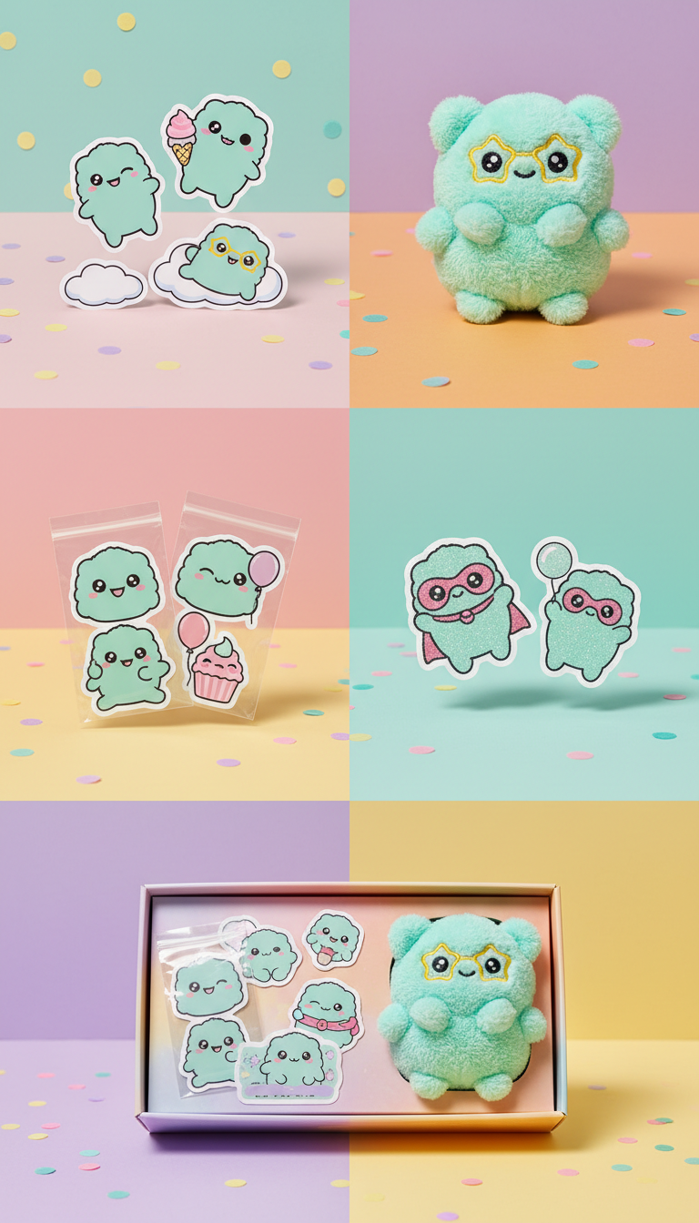 Mint Fizz character sticker pack