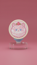 Strawberry Milk Cat resin popsocket