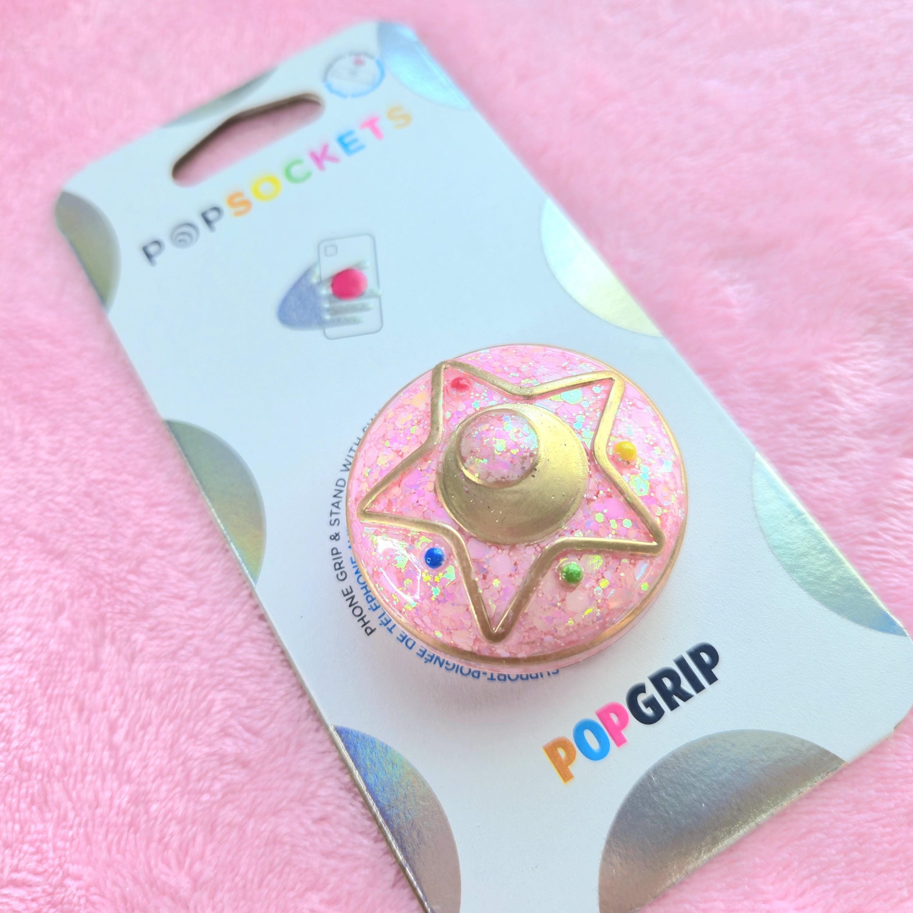 Magical Pink Star Phone Grip & Stand