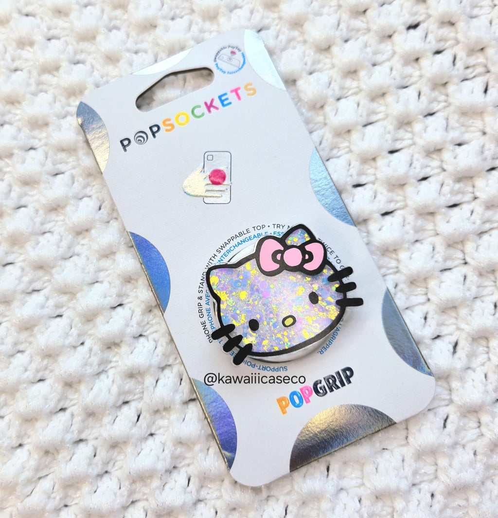 Glitter Hello Kitty Phone Grip Stand Kawaii