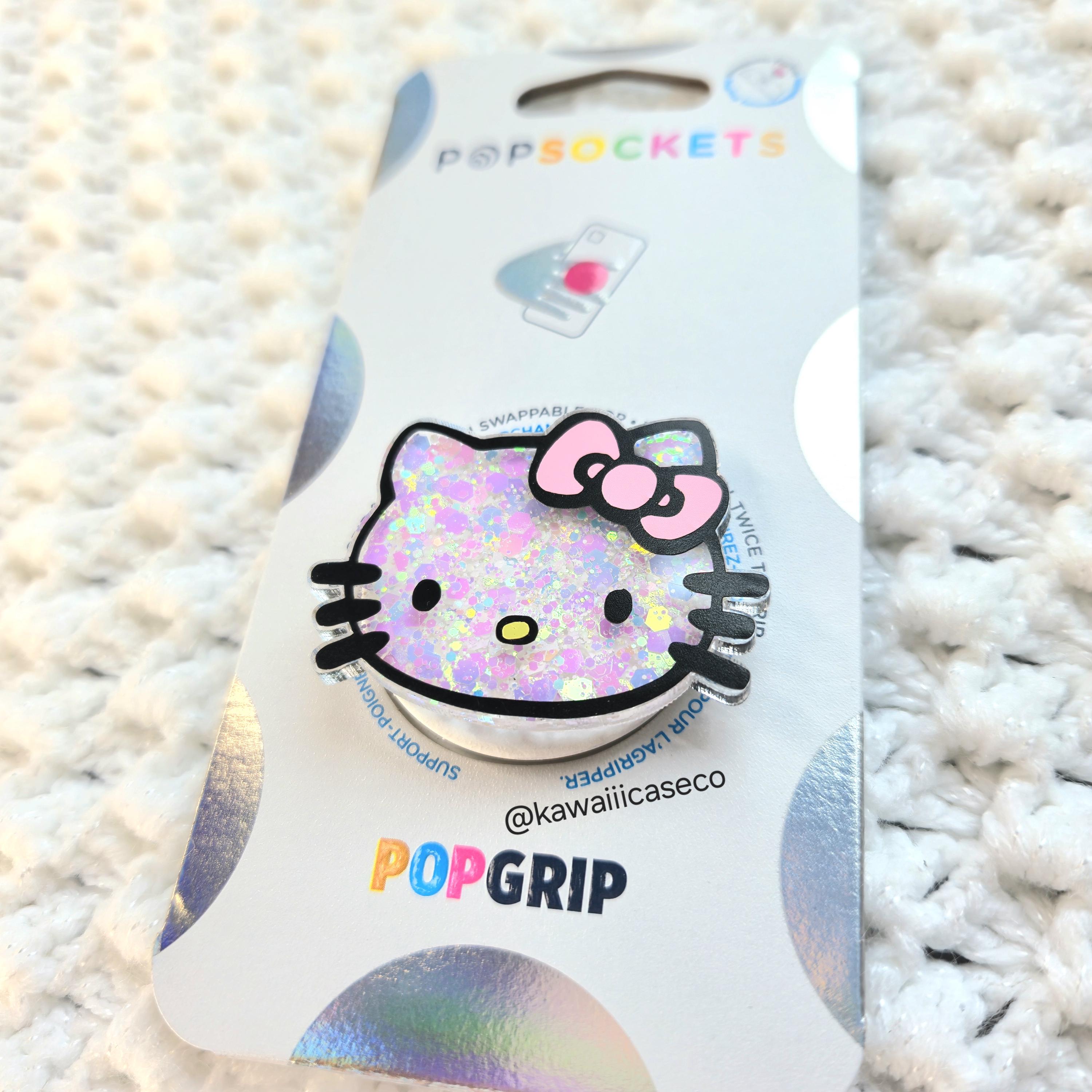 Glitter Hello Kitty Phone Grip Stand Kawaii