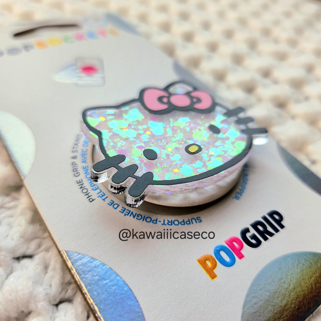 Glitter Hello Kitty Phone Grip Stand Kawaii