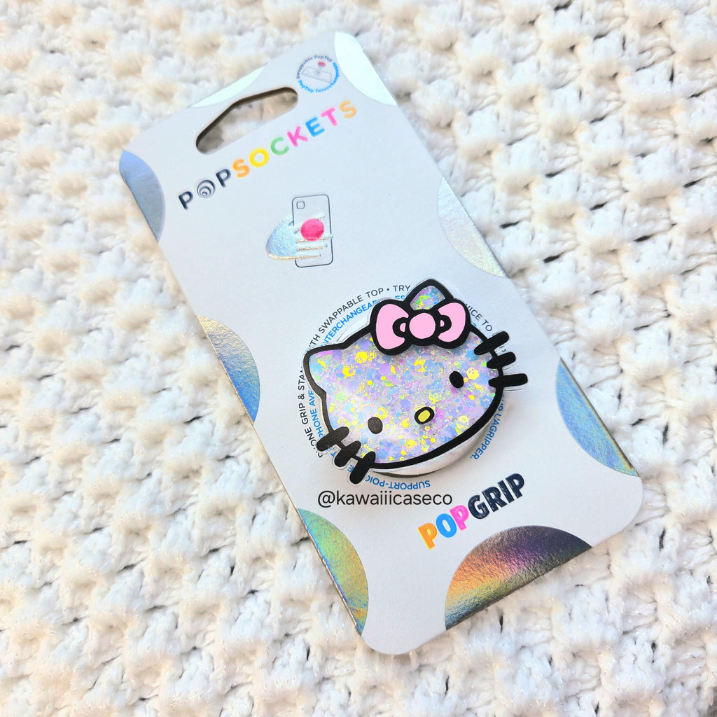 Glitter Hello Kitty Phone Grip Stand Kawaii