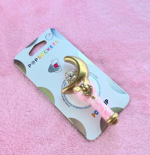 Crescent Moon Wand Phone Grip Stand