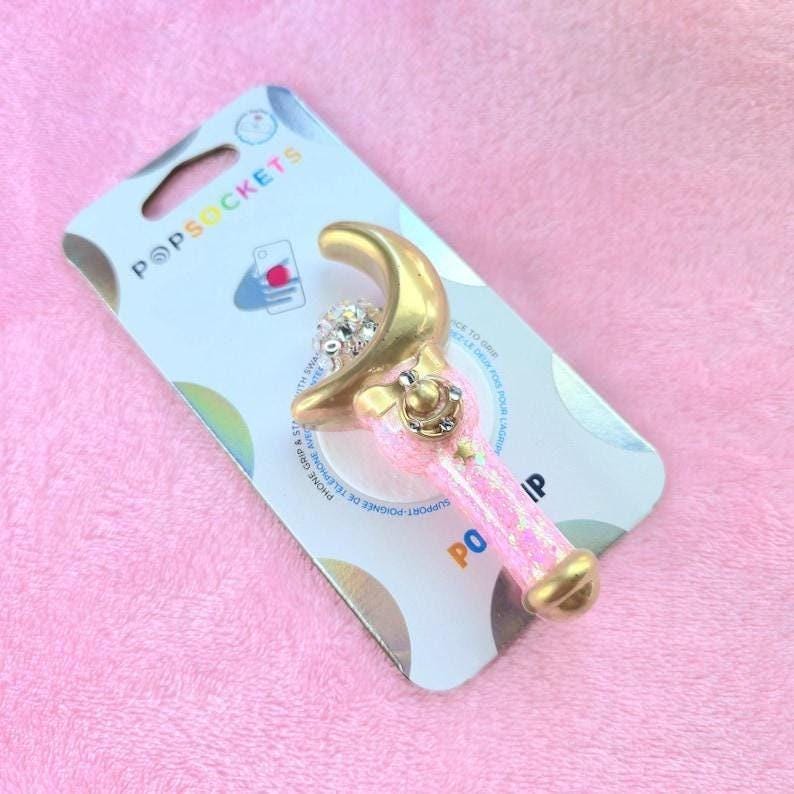 Crescent Moon Wand Phone Grip Stand