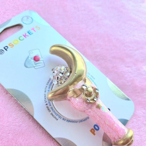 Crescent Moon Wand Phone Grip Stand