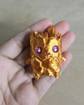 Gold Sprite 3D Printed Figure keychain , Cute Gaming Collectible, Kawaii Gold Sprite Figurine, Gamer Desk Decor, Gaming Gift