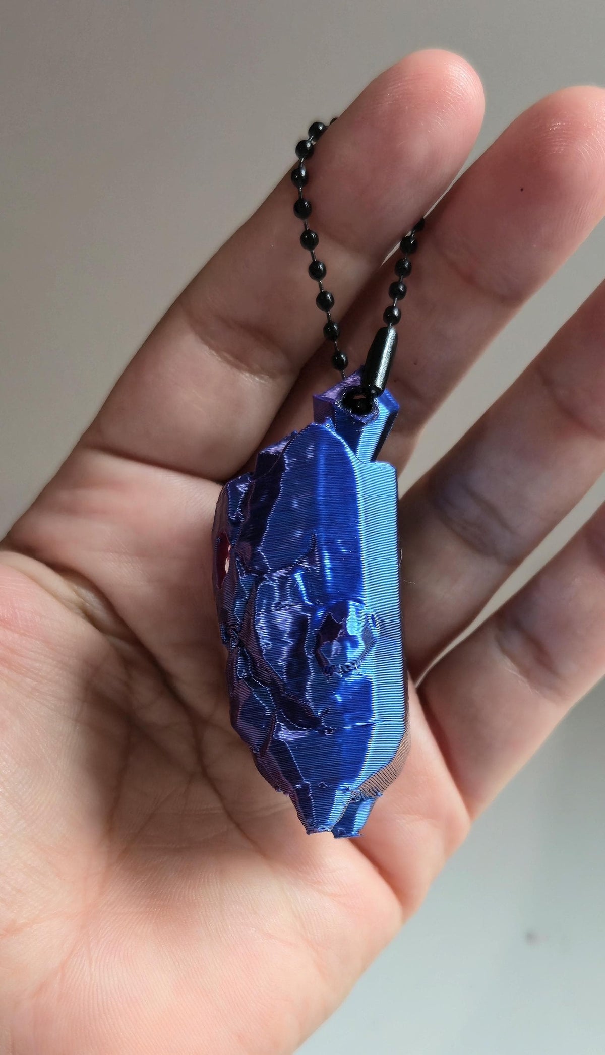 Galaxy Zero Point Sprite Keychain – Color-Shifting 3D Printed Bag Charm (Hand-Painted Eyes)