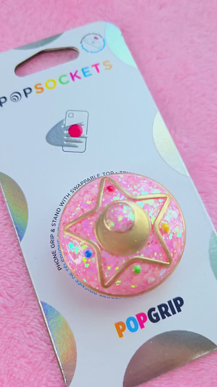 Magical Pink Star Phone Grip & Stand